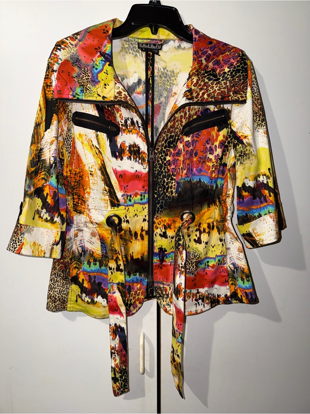 berek Multicolor Abstract & Animal-Print Drawstring Jacket